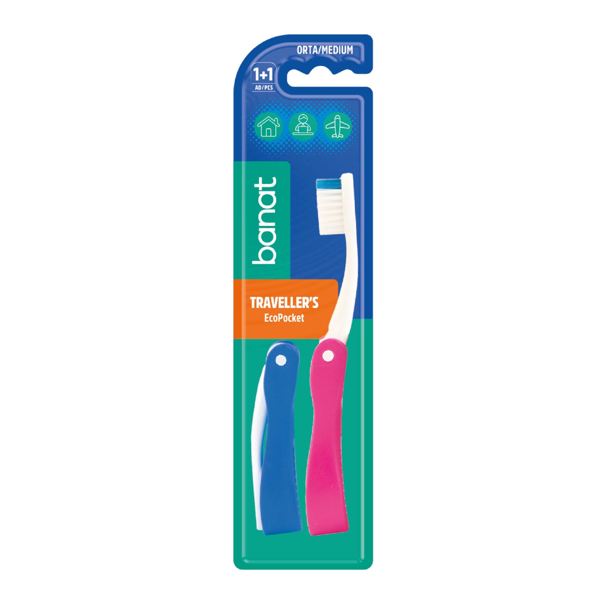 2'li Ekonomik Seyahat Diş Fırçası Seti