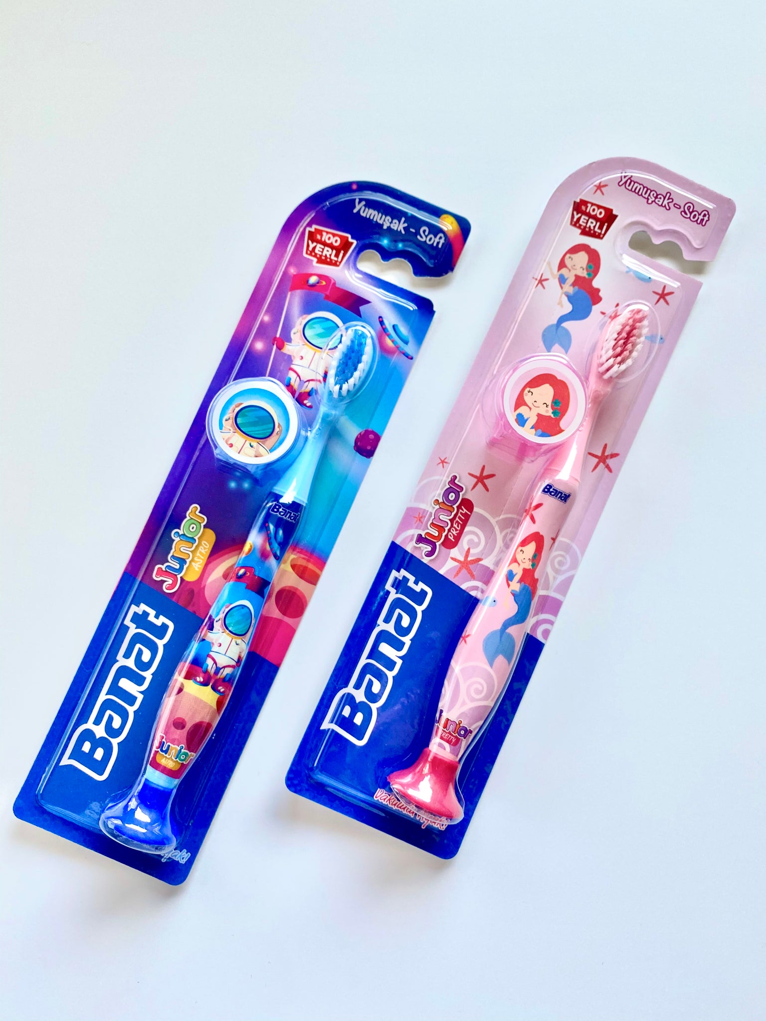 Banat Junior Pretty Çocuk Diş Fırçası - Vakumlu Ayak