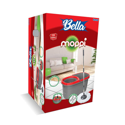 Moppi Temizlik Seti ve Saplı Yer Fırçası